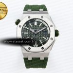 Audemars Piguet Diver 15710 Yeşil Kadran SA3120 Eta Saat - Görsel 3 - 1:1 Süper Klon Saat