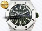 Audemars Piguet Diver 15710 Green Dial on Green SA3120 - Görsel 4