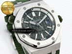 Audemars Piguet Diver 15710 Green Dial on Green SA3120 - Görsel 5