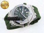 Audemars Piguet Diver 15710 Green Dial on Green SA3120 - Görsel 7