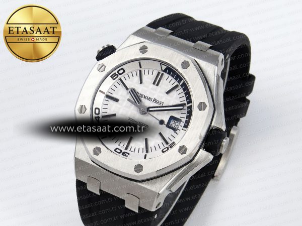 Audemars Piguet  Diver 15710 White Dial on Black SA3120