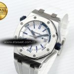 Audemars Piguet Diver 15710 White Dial on White SA3120