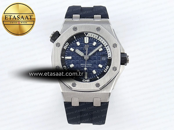 Audemars Piguet Royal Oak Offshore Mavi Kadran SA4308 Eta Saat - 1:1 Süper Klon Replika Saat
