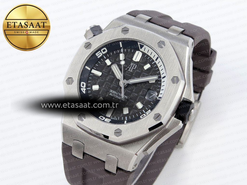 royal oak offshore diver 15720 apsf 11 best edition gray dial on gray rubber strap sa43082