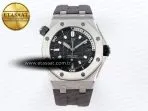 royal oak offshore diver 15720 apsf 11 best edition gray dial on gray rubber strap sa43083