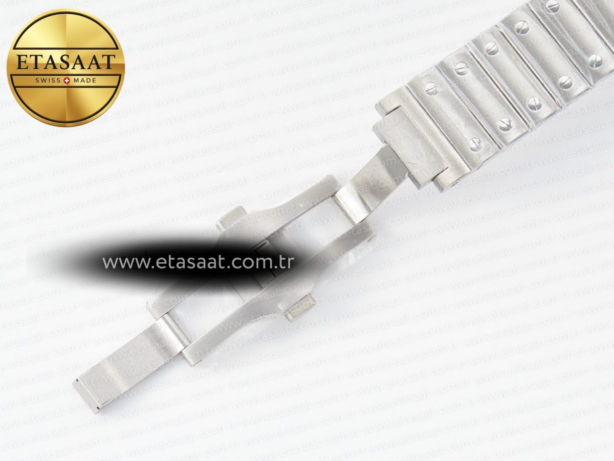 Cartier Santos de Cartier 40mm SS 2018 BVF 1:1 Best Edition Green Dial on SS SmartLinks Bracelet MIYOTA 9015 V2 - Görsel 20