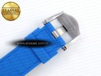 Omega SEAMASTER PLANET OCEAN 6000M BLUE DIAL BLACK BEZEL ON RUBBER A2824 - Görsel 27