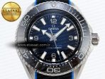 Omega SEAMASTER PLANET OCEAN 6000M BLUE DIAL BLACK BEZEL ON RUBBER A2824 - Görsel 4