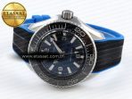 Omega SEAMASTER PLANET OCEAN 6000M BLUE DIAL BLACK BEZEL ON RUBBER A2824 - Görsel 6