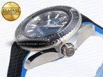 Omega SEAMASTER PLANET OCEAN 6000M BLUE DIAL BLACK BEZEL ON RUBBER A2824 - Görsel 8