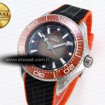 Omega SEAMASTER PLANET OCEAN 6000M GRAY DIAL ORANGE BEZEL ON RUBBER A2824