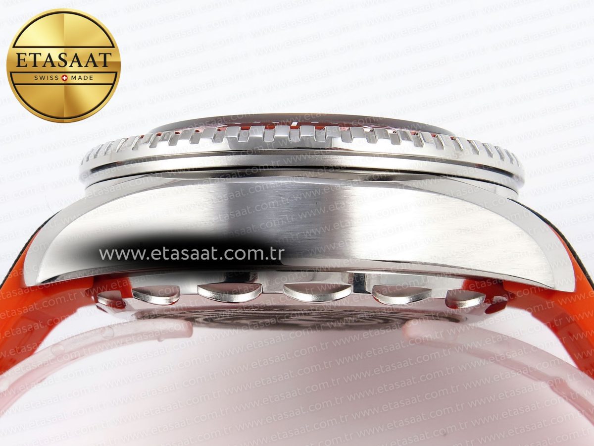 Omega SEAMASTER PLANET OCEAN 6000M GRAY DIAL ORANGE BEZEL ON RUBBER A2824 - Görsel 13