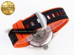Omega SEAMASTER PLANET OCEAN 6000M GRAY DIAL ORANGE BEZEL ON RUBBER A2824 - Görsel 15