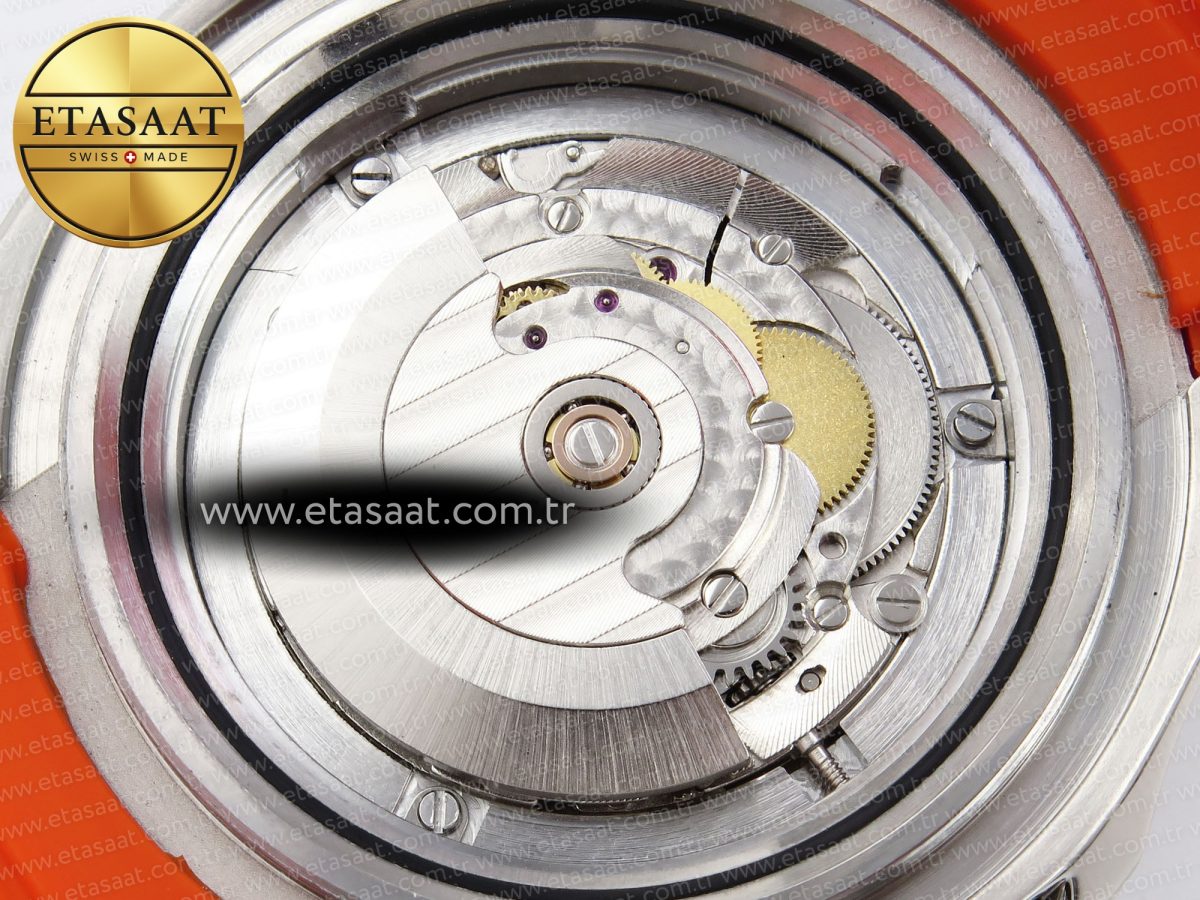 Omega SEAMASTER PLANET OCEAN 6000M GRAY DIAL ORANGE BEZEL ON RUBBER A2824 - Görsel 19