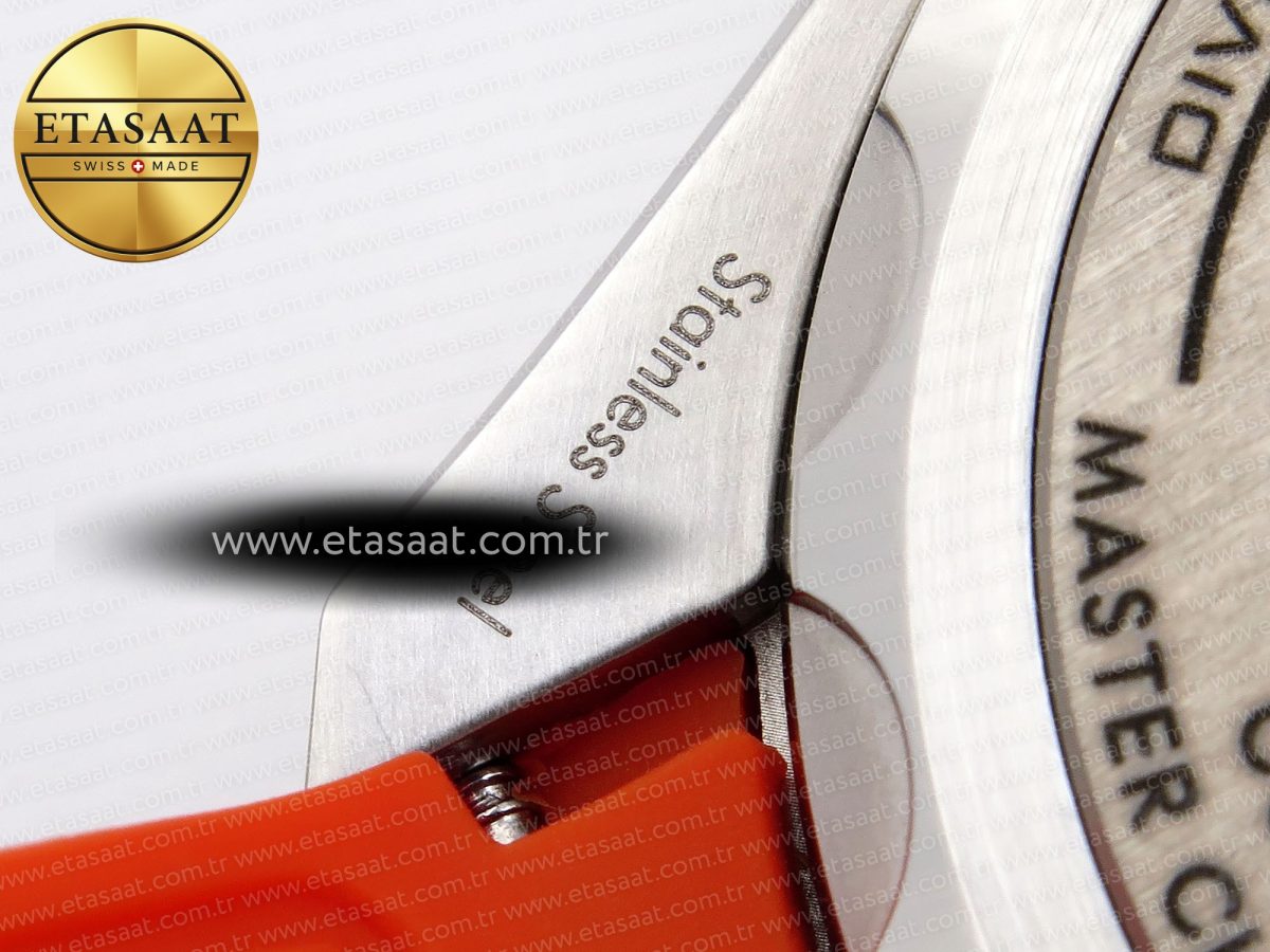 Omega SEAMASTER PLANET OCEAN 6000M GRAY DIAL ORANGE BEZEL ON RUBBER A2824 - Görsel 23