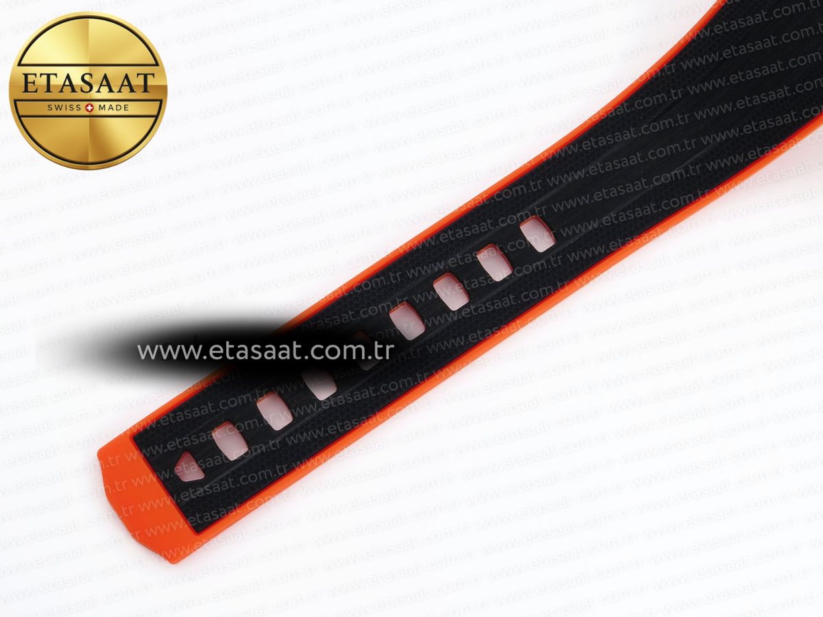 Omega SEAMASTER PLANET OCEAN 6000M GRAY DIAL ORANGE BEZEL ON RUBBER A2824 - Görsel 25