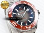 Omega SEAMASTER PLANET OCEAN 6000M GRAY DIAL ORANGE BEZEL ON RUBBER A2824 - Görsel 5