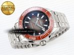 Omega SEAMASTER PLANET OCEAN 6000M GRAY DIAL ORANGE BEZEL ON RUBBER A2824 - Görsel 8