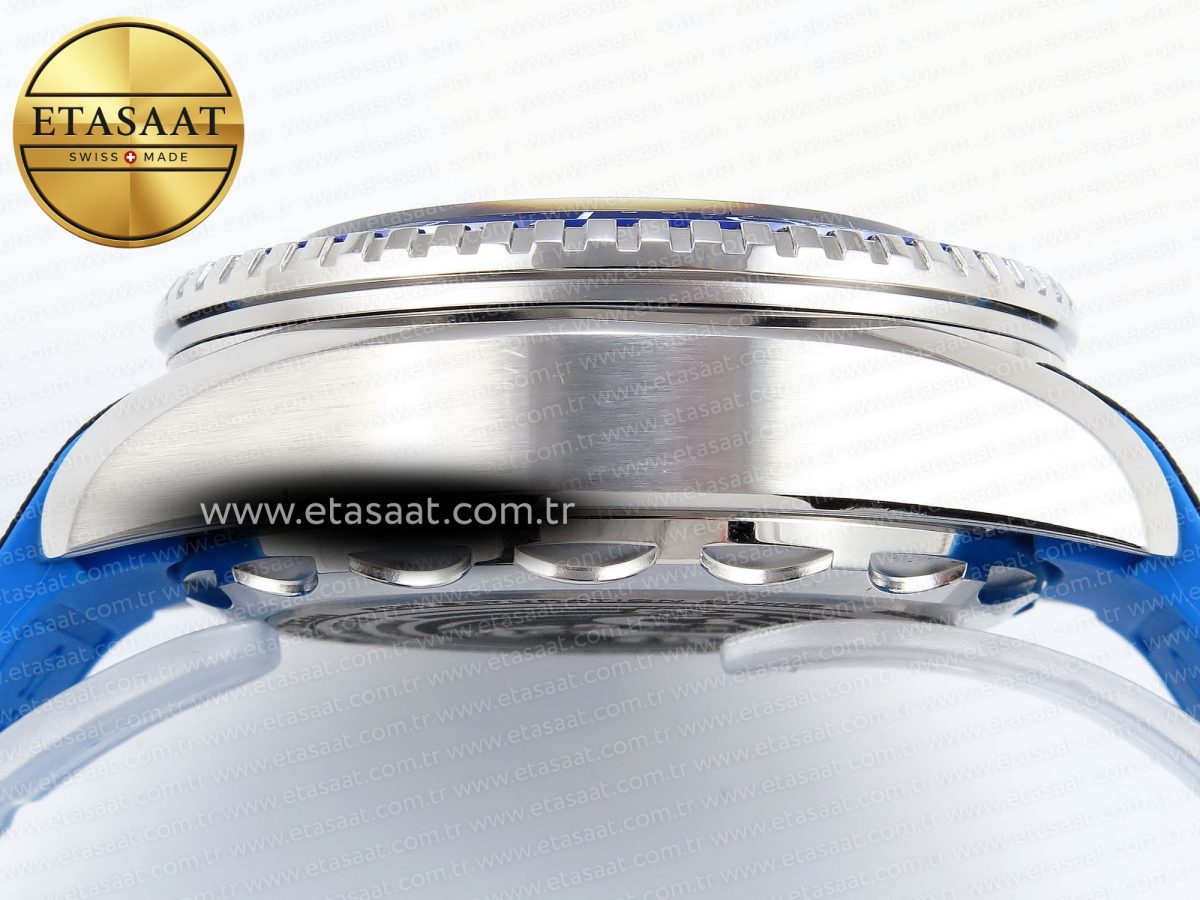 Omega SEAMASTER PLANET OCEAN 6000M WHITE DIAL BLUE BEZEL ON RUBBER A2824 - Görsel 13