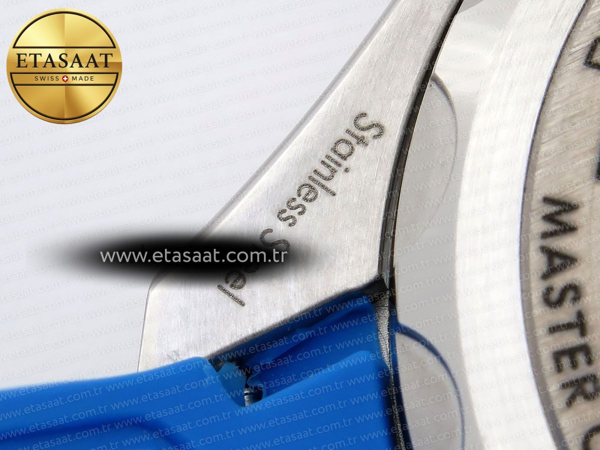 Omega SEAMASTER PLANET OCEAN 6000M WHITE DIAL BLUE BEZEL ON RUBBER A2824 - Görsel 23