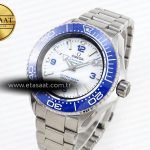 Omega SEAMASTER PLANET OCEAN 6000M WHITE DIAL BLUE BEZEL ON RUBBER A2824