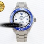 Omega Seamaster Planet Ocean 6000M Beyaz Kadran Mavi Eta Saat - Görsel 3 - 1:1 Süper Klon Saat