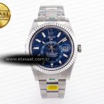 Rolex Sky-Dweller 326934 ZF Mavi Kadran Bilezik A2824 Eta Saat - Görsel 3 - 1:1 Süper Klon Saat