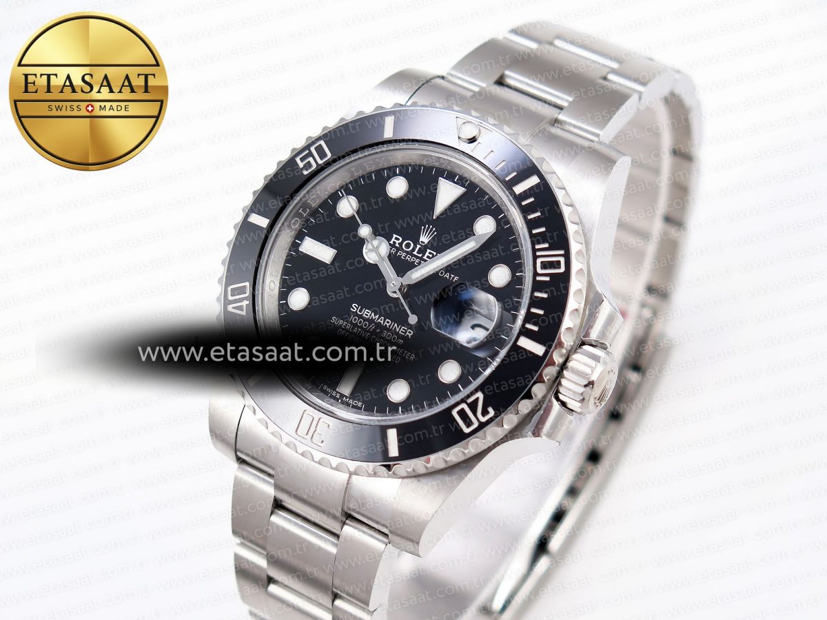 Rolex SUBMARINER 116610 LN BLACK CERAMIC 904L SS CASE AND BRACELET VS3135 - Görsel 2