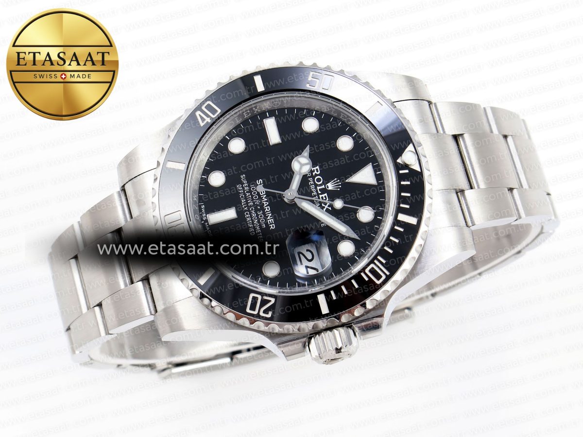 Rolex SUBMARINER 116610 LN BLACK CERAMIC 904L SS CASE AND BRACELET VS3135 - Görsel 6