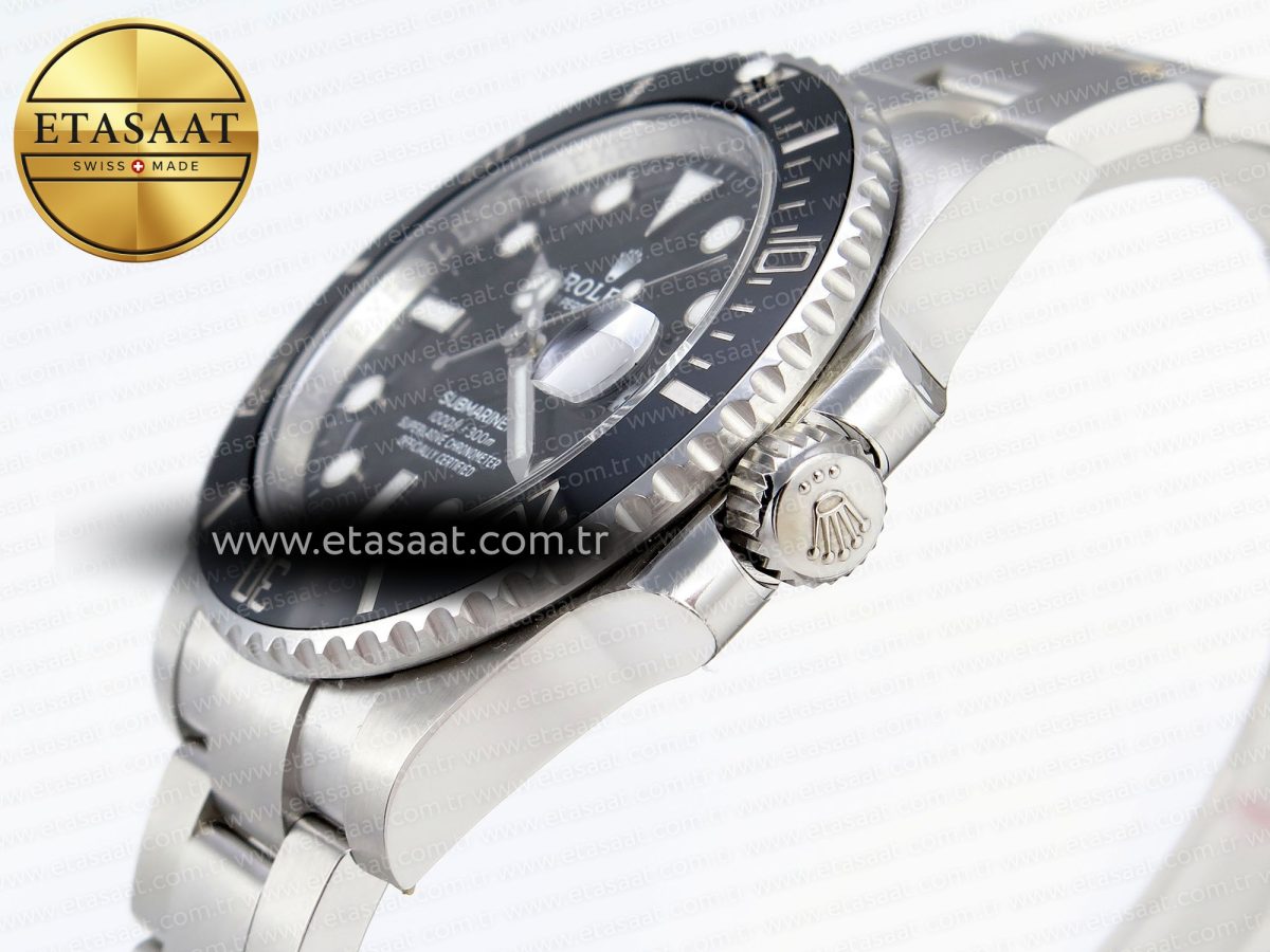 Rolex SUBMARINER 116610 LN BLACK CERAMIC 904L SS CASE AND BRACELET VS3135 - Görsel 8