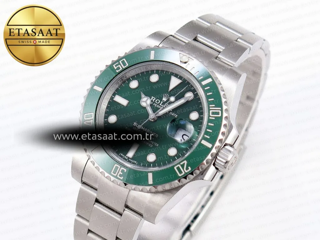 submariner 116610 lv green ceramic csf factory 11 best edition 904l ss case and bracelet vs31351