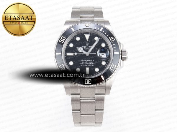 Rolex Submariner 41MM 126610 LN Siyah Seramik 904L VR3235 Eta Saat - Görsel 3 - 1:1 Süper Klon Saat