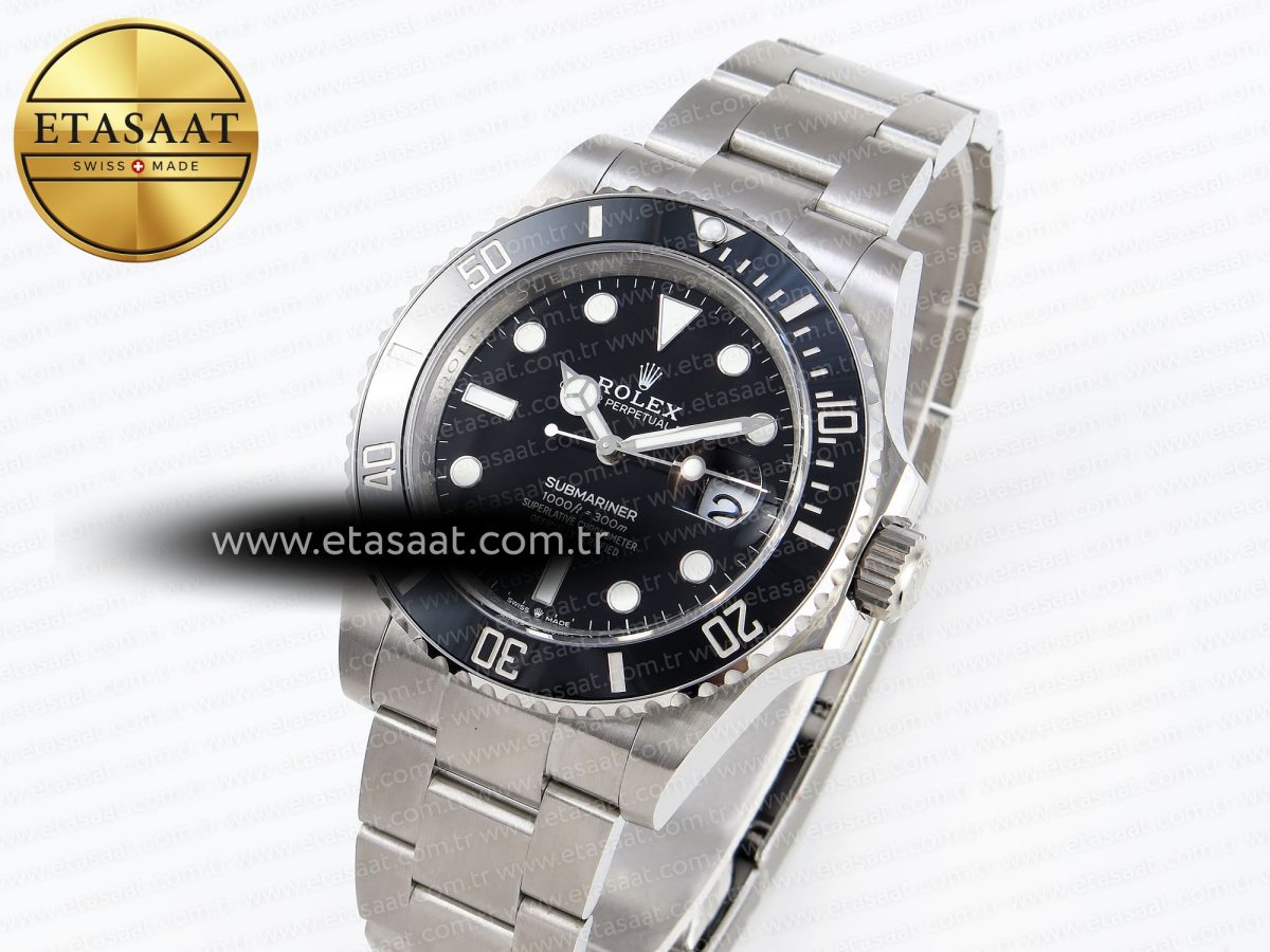 Rolex Submariner 41mm 126610 LN Black Ceramic 904L Steel VR3235 - Görsel 1