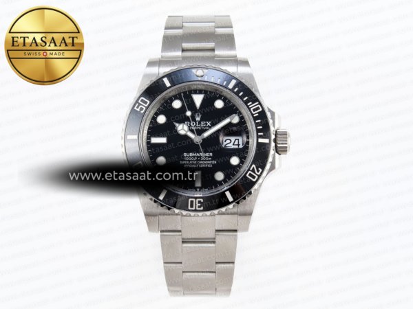 Rolex Submariner 41mm 126610 LN Siyah Seramik VR3235 Eta Saat - 1:1 Süper Klon Replika Saat