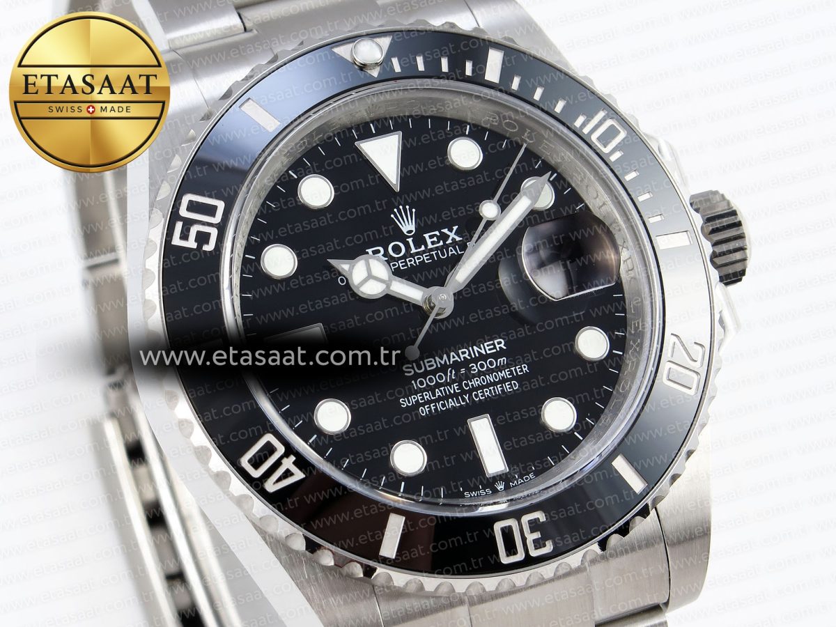 Rolex Submariner 41mm 126610 LN Black Ceramic 904L Steel VR3235 - Görsel 5