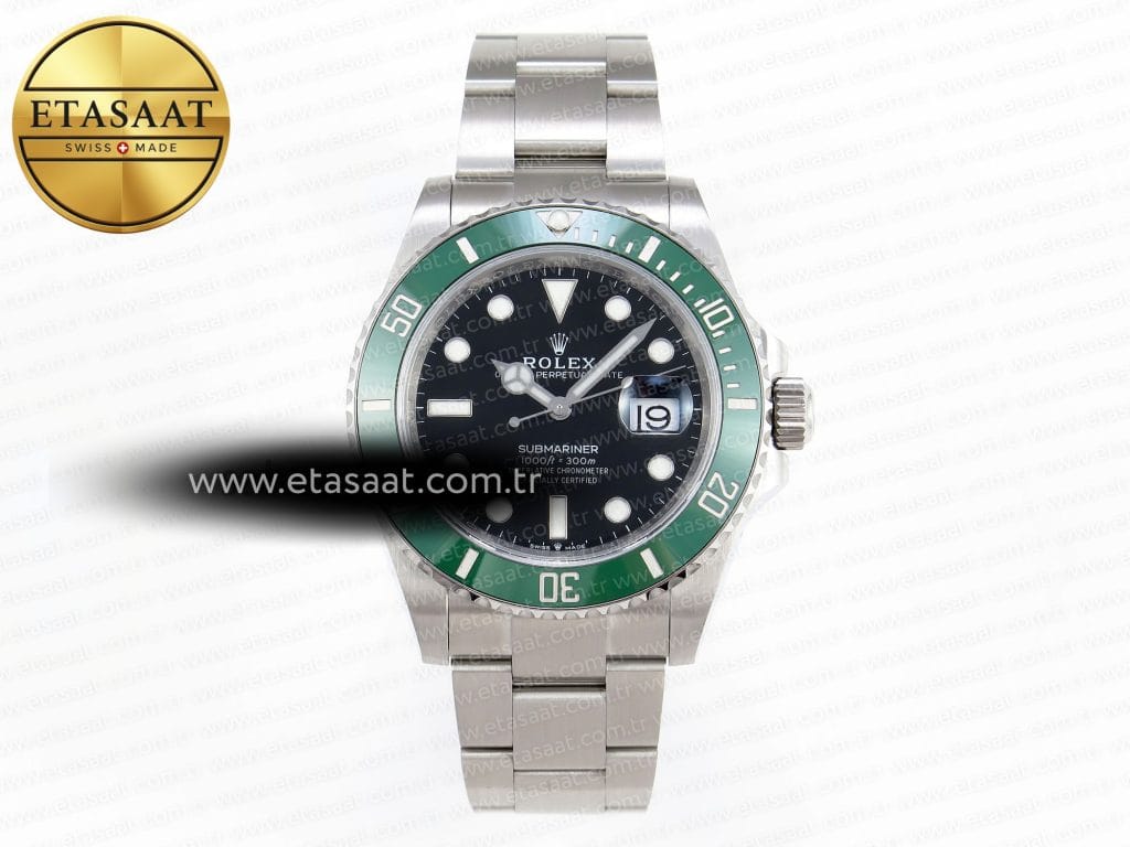Rolex Submariner 41MM 126610 LV Yeşil Seramik 904L VR3235 Eta Saat - Görsel 3 - 1:1 Süper Klon Saat