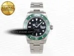 submariner 41mm 126610 lv green ceramic 904l steel csf 11 best edition vr32353