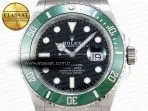 submariner 41mm 126610 lv green ceramic 904l steel csf 11 best edition vr32354