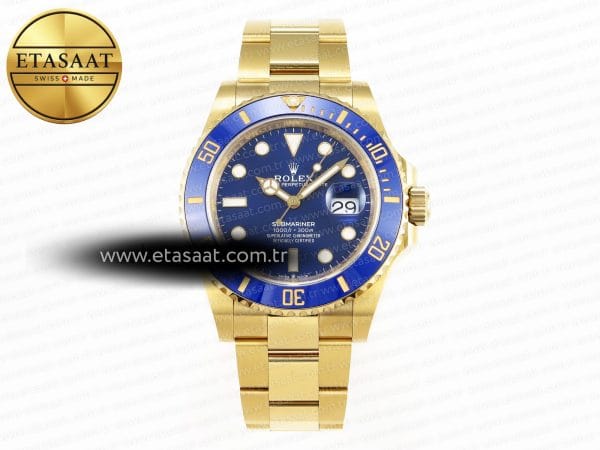 Rolex Submariner 41MM 126618 LB Mavi Seramik VR3235 Eta Saat - Görsel 3 - 1:1 Süper Klon Saat