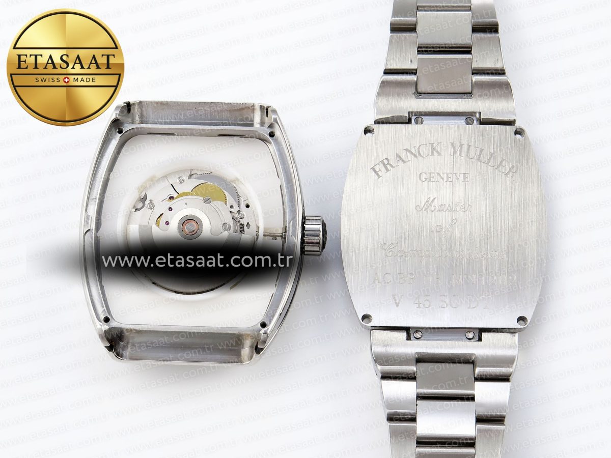 Franck Muller Vanguard SS ABF White Dial on SS A2824 - Görsel 19