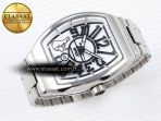 Franck Muller Vanguard SS ABF White Dial on SS A2824 - Görsel 7