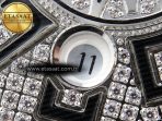 Franck Muller Vanguard SS Black Full Diamond Blue Dial on Diamonds A2824 - Görsel 12