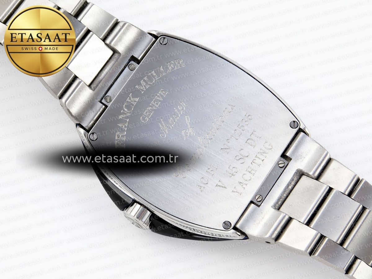 Franck Muller Vanguard SS Black Full Diamond Blue Dial on Diamonds A2824 - Görsel 17