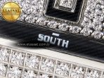 Franck Muller Vanguard SS Full Diamond Black Dial on Diamonds A2824 - Görsel 12