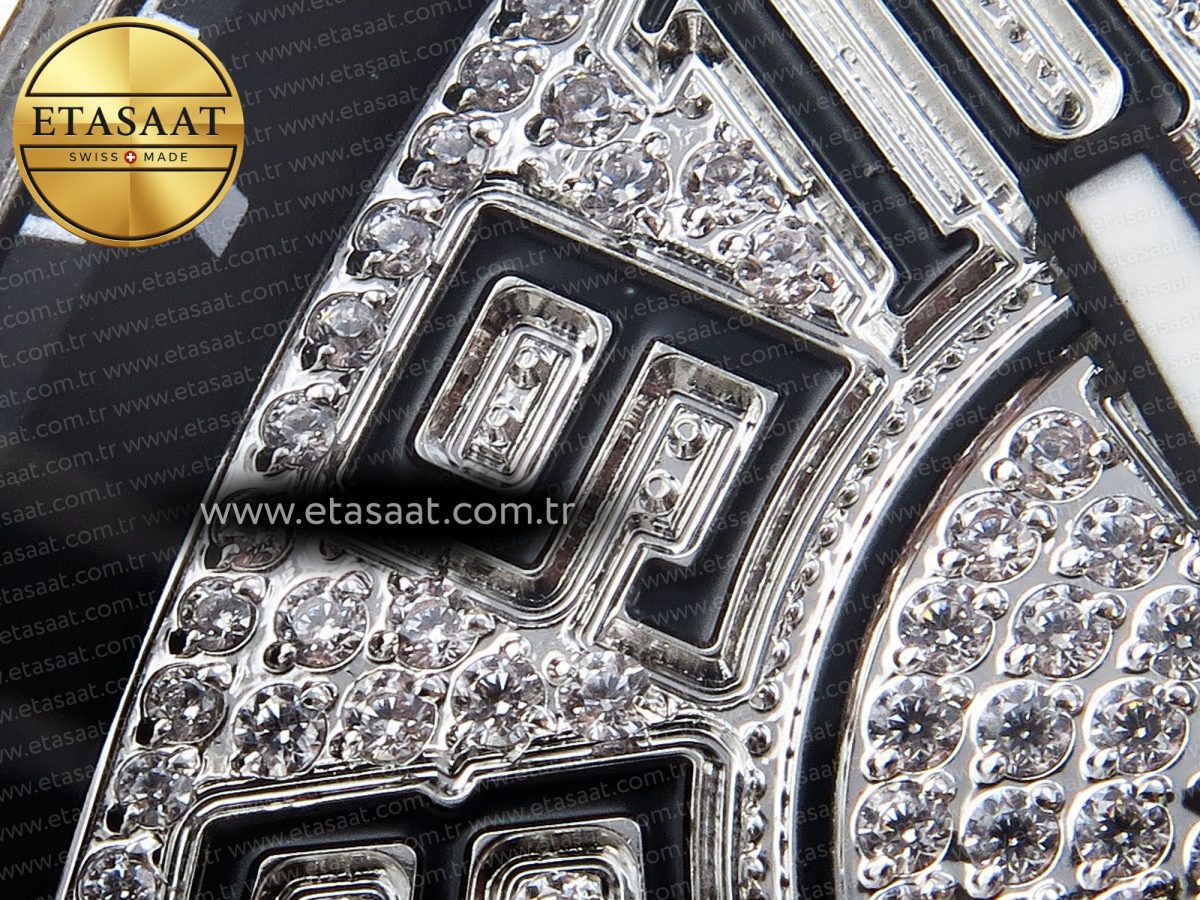 Franck Muller Vanguard SS Full Diamond Black Dial on Diamonds A2824 - Görsel 13