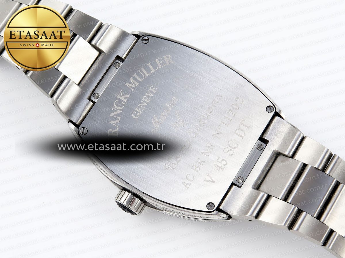 Franck Muller Vanguard SS Full Diamond Black Dial on Diamonds A2824 - Görsel 17