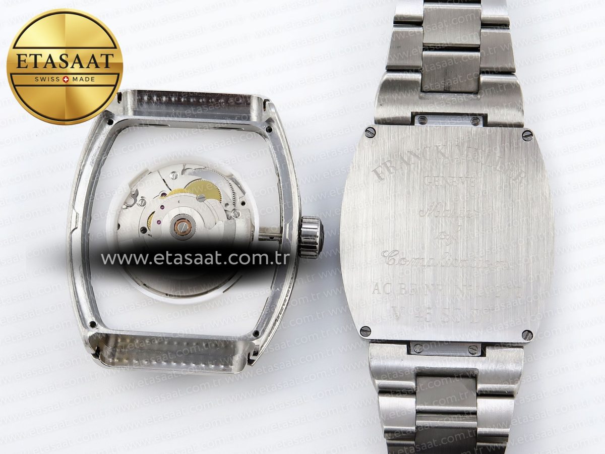 Franck Muller Vanguard SS Full Diamond Black Dial on Diamonds A2824 - Görsel 18