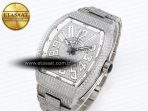 Franck Muller Vanguard SS Full Diamond White Dial on Diamonds A2824 - Görsel 2