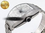 Franck Muller Vanguard SS Full Diamond White Dial on Diamonds A2824 - Görsel 8