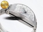 Franck Muller Vanguard SS Full Diamond White Dial on Diamonds A2824 - Görsel 9